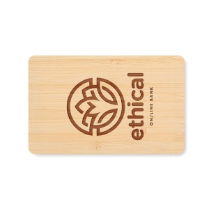 MO CUSTOS + - RFID card in bamboo material