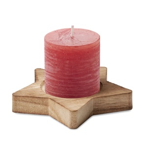 MO LOTUS - Candle on star wooden base - Img 4