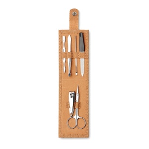 MO NAILKIT CORK - Cork 6 piece manicure set