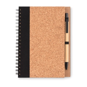 MO SONORA PLUSCORK Cork notebook with pen
