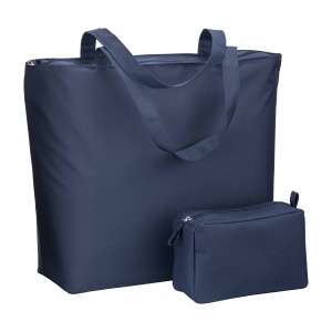 ON™ 300D polyester beach bag with long handles and zip closure