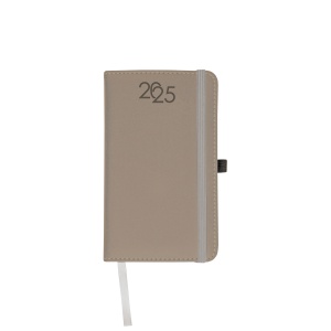 ON™ Daily diary 2025 with cover with edge stitching, pen holder and white paper