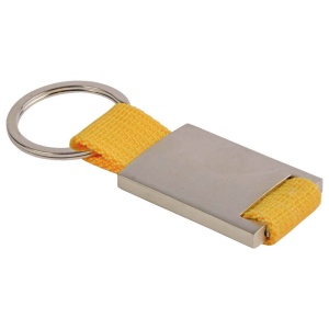 ON™ Metal and nylon key ring in a black box