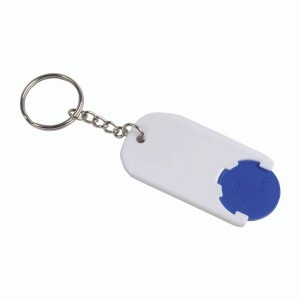 ON™ Plastic key ring with shopping trolley token