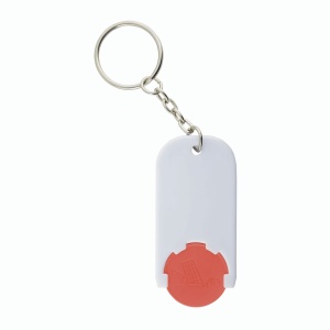 ON™ Plastic key ring with shopping trolley token