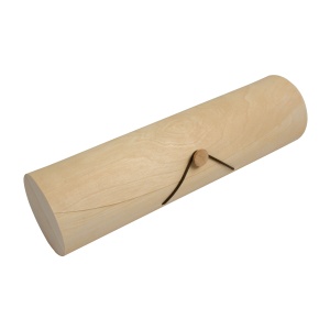 ON™ Cylindrical pine wood bottle holder (1 bottle) with elastic closure