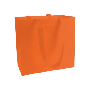 ON™ Laminated non-woven fabric shopping bag with gusset and long handles