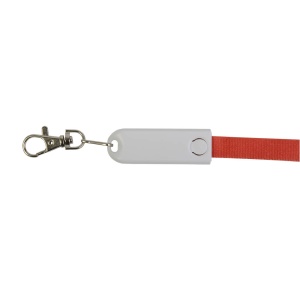 ON™ Lanyard with snap hook, with charging cable function with Micro-USB/Lightning/USB type C/U
