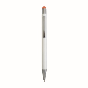 ON™ Aluminum push button ball pen with colored touch screen and laser engraved logo