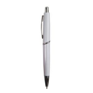 ON™ ABS plastic snap pen with coloured barrel and metal clip, jumbo refill