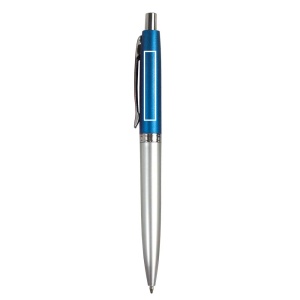 ON™ Plastic snap pen with two-tone barrel and metal clip