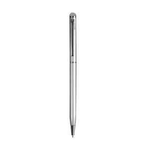 ON™ Twist pen with metal clip and barrel, and matching touchscreen rubber tip