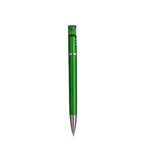ON™ Plastic twist pen with metallic barrel, mobile phone holder and rubber touch