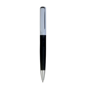ON™ Plastic twist pen with rubberised coloured grip
