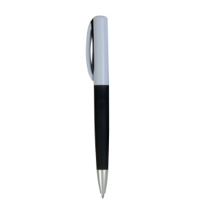 ON™ Plastic twist pen with rubberised coloured grip