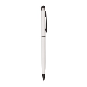 ON™ Metal twist pen, with touchscreen, clip and matching tip.
