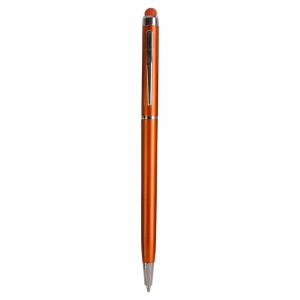ON™ Plastic twist pen with touchscreen rubber tip and metal clip