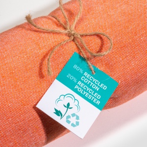 ON™ Recycled cotton fringed beach towel, size 90x170 cm