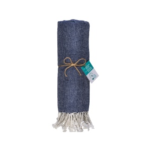 ON™ Recycled cotton fringed beach towel, size 90x170 cm