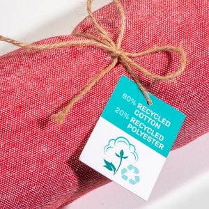 ON™ Recycled cotton fringed beach towel, size 90x170 cm