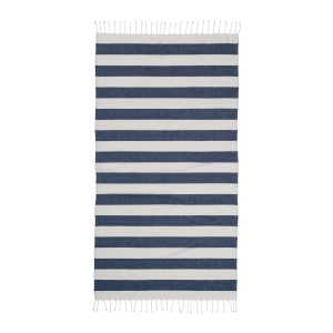 ON™ Recycled cotton fringed beach towel, size 90x170 cm