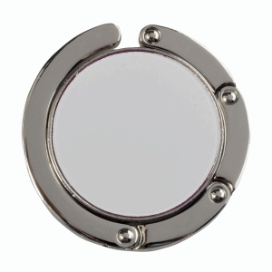 ON™ Round metal bag hook, dual-magnet reinforced closure, in a black box