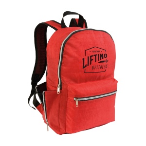 ON™ 420D nylon 4-pocket backpack (two mesh side pockets with zipped closure). Straps