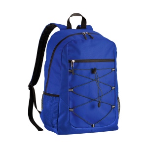 ON™ 600D polyester 4-pocket backpack (two mesh side pockets). Padded straps and back