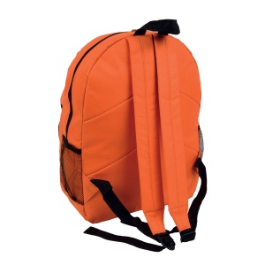 ON™ 600D polyester 6-pocket backpack (two mesh side pockets). Front pocket with velcro