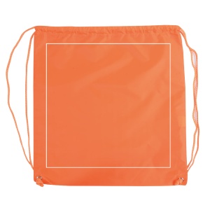 ON™ 210T polyester backpack with drawstring closure and reinforced corners