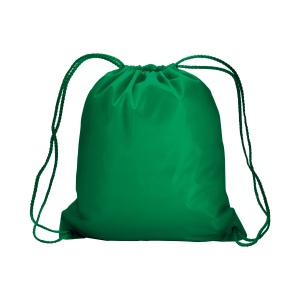 ON™ 210T polyester backpack with drawstring closure and reinforced corners
