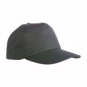 ON™ Cotton 5-panel cap with 2 mm-thick visor, embroidered eyelets and adjustable velcro strap