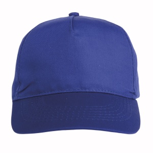 ON™ Cotton 5-panel cap with 2 mm-thick visor, embroidered eyelets and adjustable velcro strap