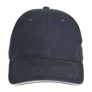 ON™ Thick cotton 6-panel cap with sandwich visor and adjustable velcro strap