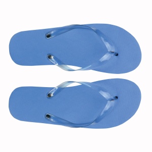 ON™ UNISEX flip-flops with PE (120 g) sole and transparent PVC straps. One size (40-44)