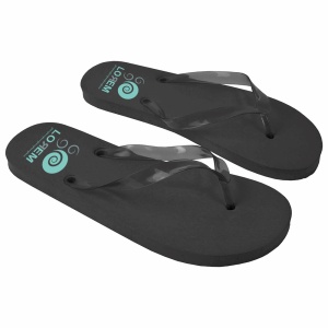 ON™ UNISEX flip-flops with PE (120 g) sole and transparent PVC straps. One size (40-44)