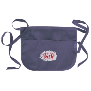ON™ 20% cotton/80% polyester (180 g/m2) bartender apron with 3 front pockets, 49 x 34 cm