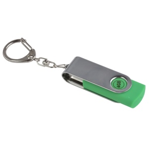 ON™ Rotatable, 4 GB, rubberised ABS/metal pen drive. Upload on request with delivery in 2 week