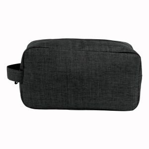 ON™ 300D polyester melange fabric cosmetic bag with handle