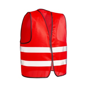 ON™ Promotional polyester vest with reflective tape and Velcro closure