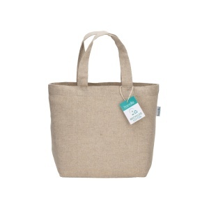 ON 150 g/m2 recycled cotton shopper with short handle