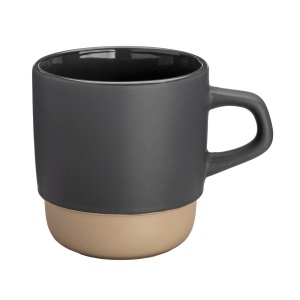 ON 320 ml ceramic mug. Stackable. With matte exterior and glossy interior - Img 9