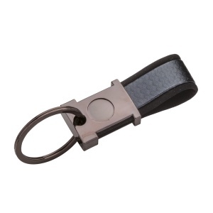 ON Breloc din metal brunat și PU bicolor, cu spațiu potrivit pentru logo-ul din rășină - Img 4