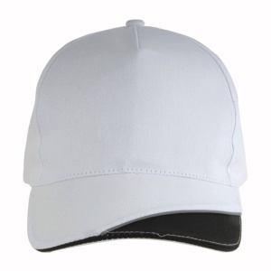 ON Cotton 5-panel cap with coloured section on the visor and reflective piping - Img 4