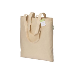 ON Geantă de cumpărături din bumbac organic 190 g/m2, cu mânere lungi