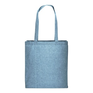 ON Geantă de cumpărături din bumbac reciclat 150 g/m2, efect melanj, mânere lungi și clin - Img 16