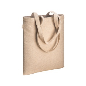 ON Geantă shopper din bumbac reciclat 300 g/m2 cu efect melanj. Mânere lungi