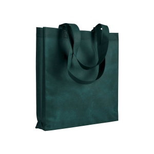 ON Heat-sealed 80 g/m2 non-woven fabric shopping bag with gusset and long handles
