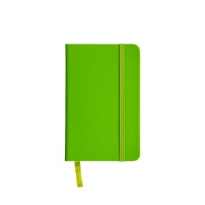 ON Notebook PU cu elastic colorat, foi liniate (80 de pagini), semn de carte din satin