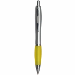 ON Pix cu capsă din plastic, corp argintiu, mâner cauciucat colorat și clemă metalică, reumplere jumbo - Img 3
